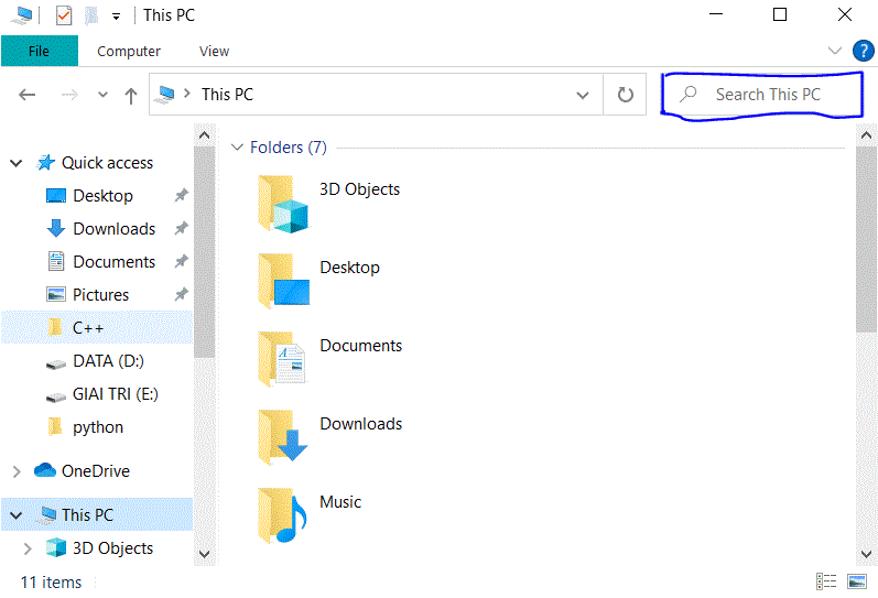 ‏Cách sử dụng chức năng tìm kiếm file trên Windows 7/ 8/10‏