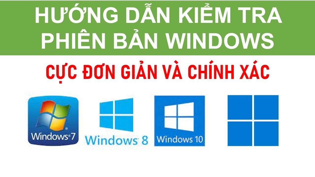 cách kiểm tra phiên bản Windows