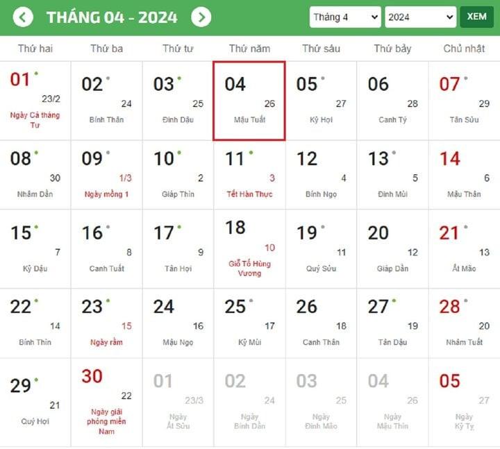 Tết Thanh minh 2024 là ngày nào?