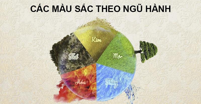 Các màu sắc theo ngũ hành