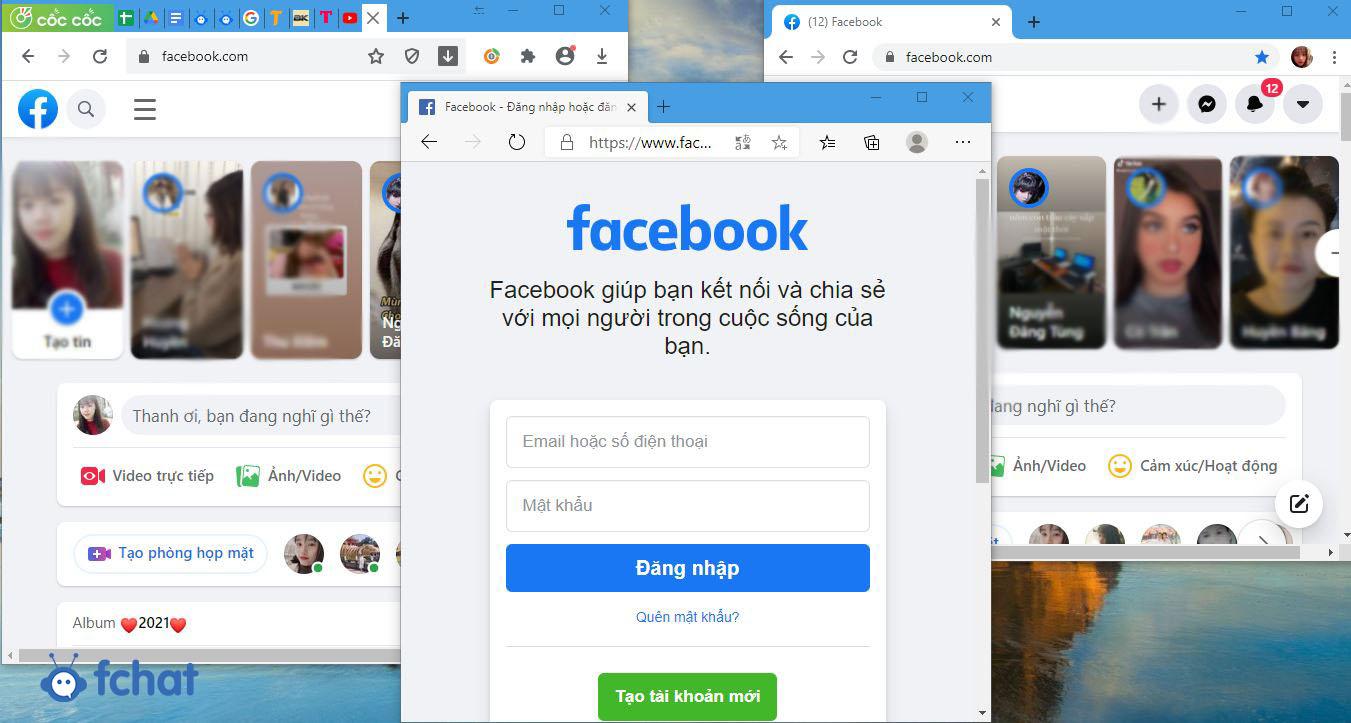 Cách đăng nhập nhiều tài khoản facebook trên 1 máy tính