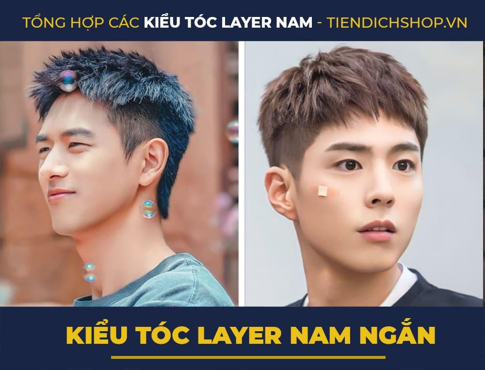 Kiểu tóc layer nam ngắn