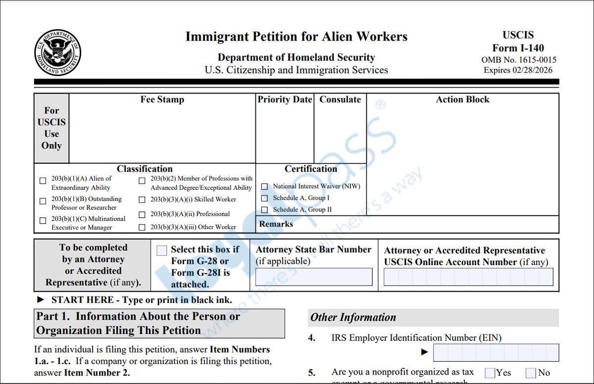 Đơn I-140 là gì? Hướng dẫn nộp mẫu I-140 định cư Mỹ chi tiết