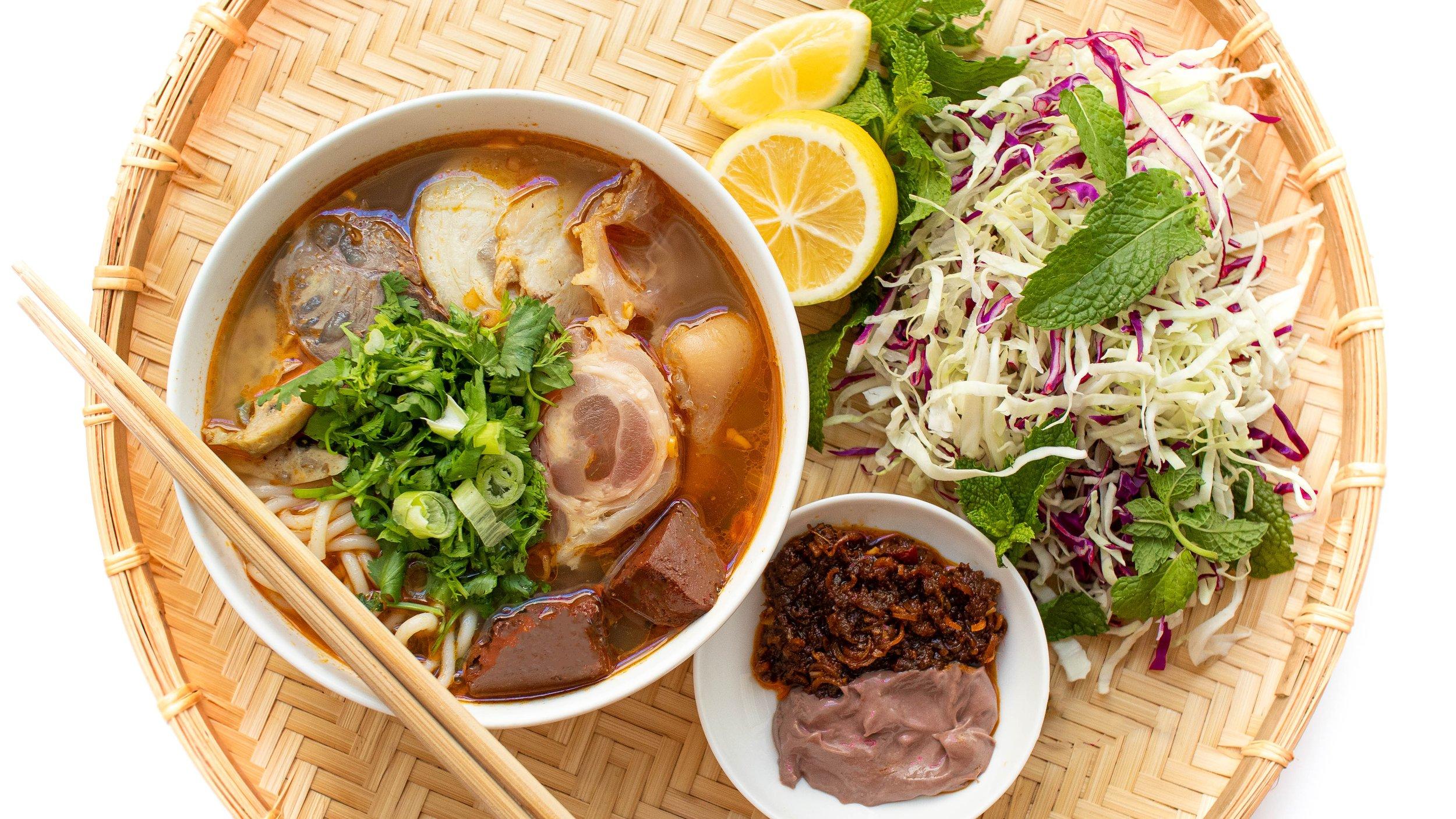 Vietnamese Spicy Beef Noodle Soup (Bun Bo Hue)